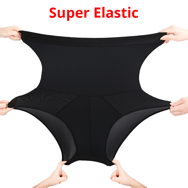 Men Tummy Control Compression Panties Body Shaper High Waist Trainer Slimming Underwear Shapewear Belly Girdle Brief Butt Lifter. 