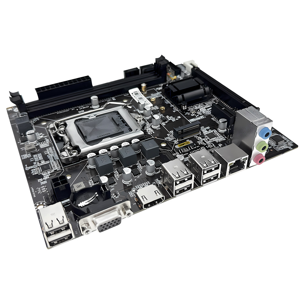 MOUGOL H61M Gaming Motherboard M.2 NVME PCIEx16 DVI Supports Dual-channel DDR3 RAM Intel Core 2/3 Gen CPU LGA1155 for Desktop PC. 