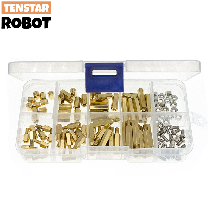 120 Pièces Entretoises M3 En Laiton - Écarts Pour PCB, Supports Hexagonaux - Neuf