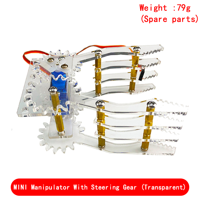 SG90 MG90S 4 DOF Unassembly Acrylic Mechanical Arm Robot Manipulator ...