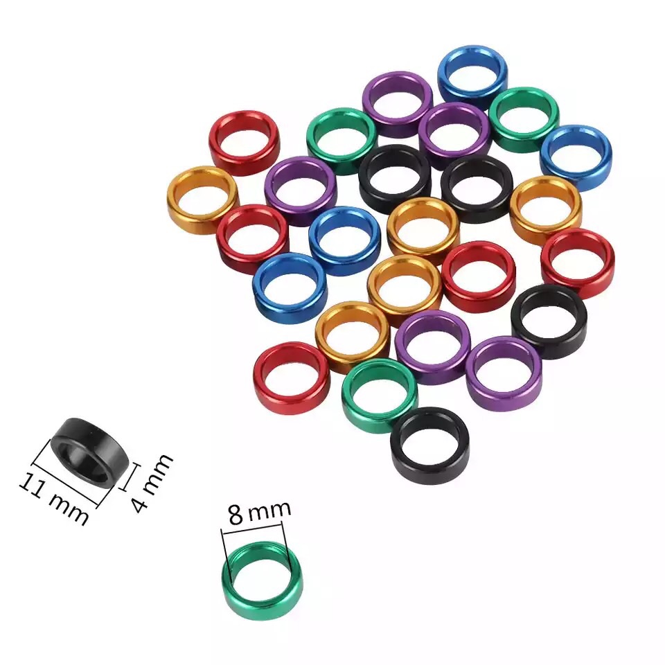 30Pcs Inner Diameter 7.5mm Bird Aluminum Foot Rings. 