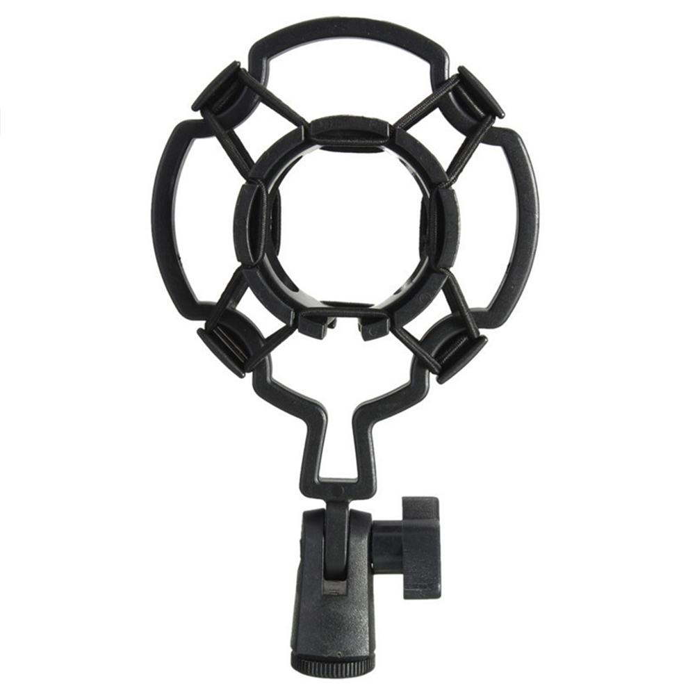 Shock-proof Microphone Mount Plastic Studio Mic Holder Stand Clip For Large Diaphram Condenser Shockproof Mike Bracket. 