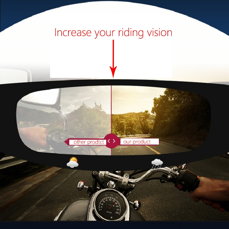 Motorcycle Helmet Waterproof Lens Film, Universal Rain & Fog Protection Film Transparent Lens Sticker Helmet Anti Fog Film Visor. 