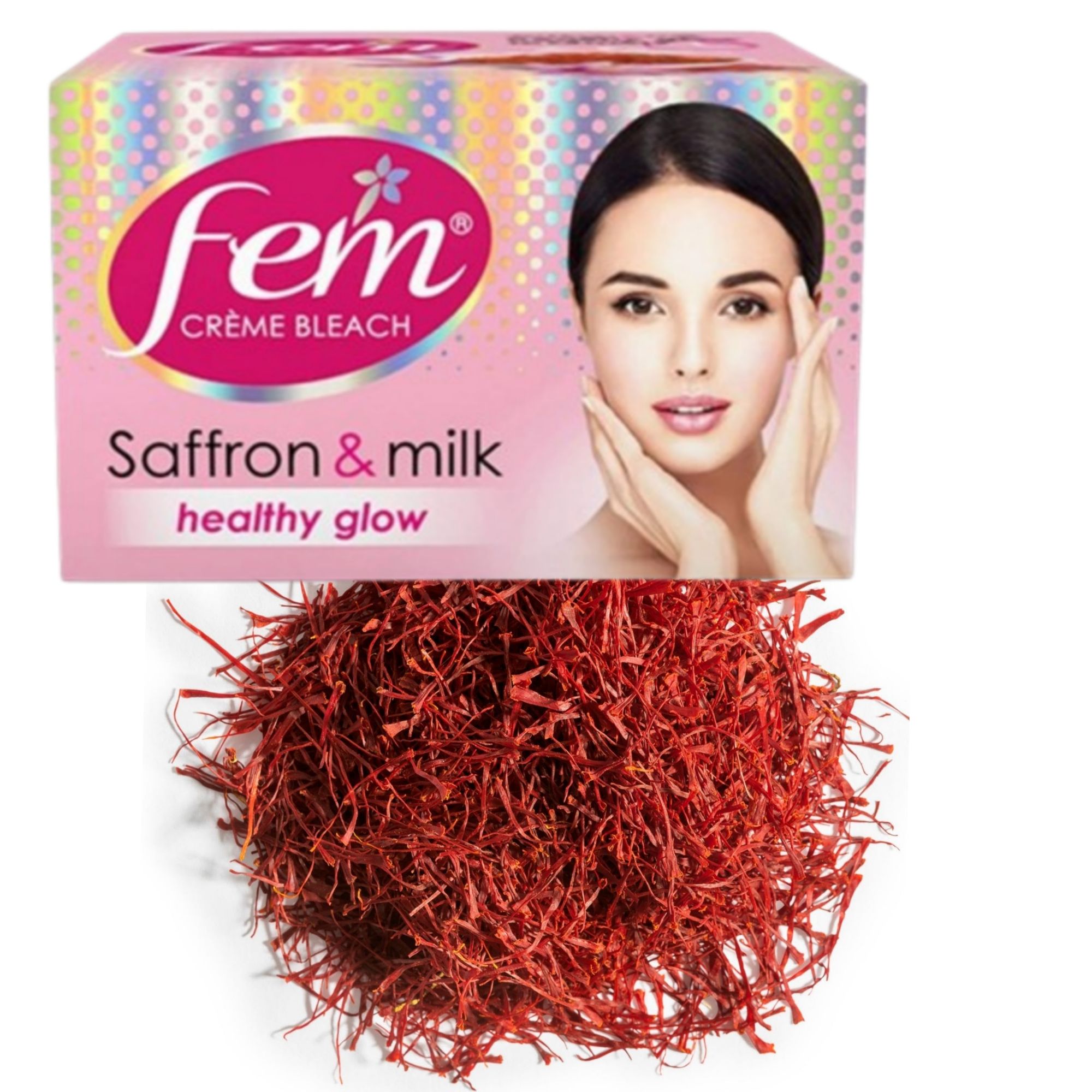 Fem cream bleach saffron & milk 8g