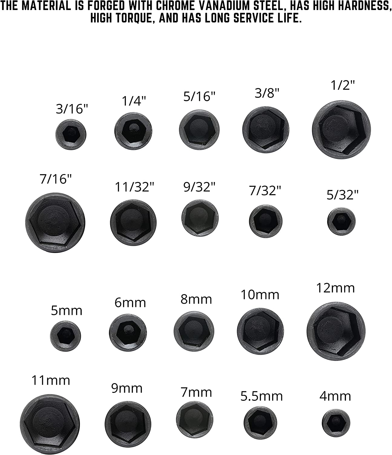 9pcs/set 5mm-13mm Hex Sockets Sleeve Nozzles Nut Driver Set Screwdriver Set Schroevendraaier Set Bits Sets Tools Socket Wrenches. 