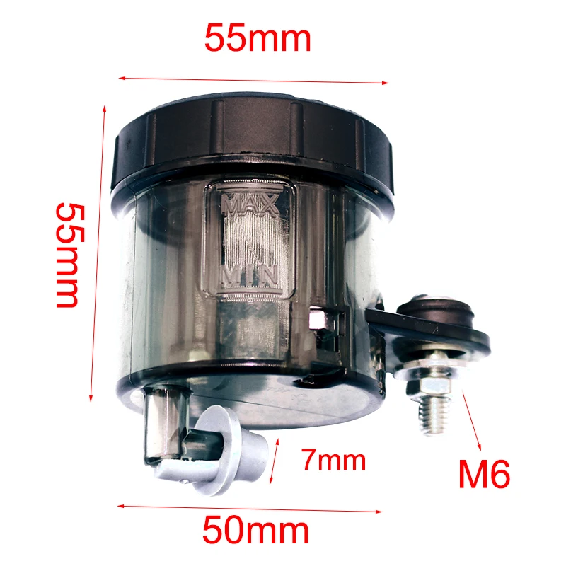 Universal Motorcycle Lever Brake Oil Tank Front Brake Clutch Fluid Bottle Master Cylinder Oil Reservoir Tank Cup With Holder. 