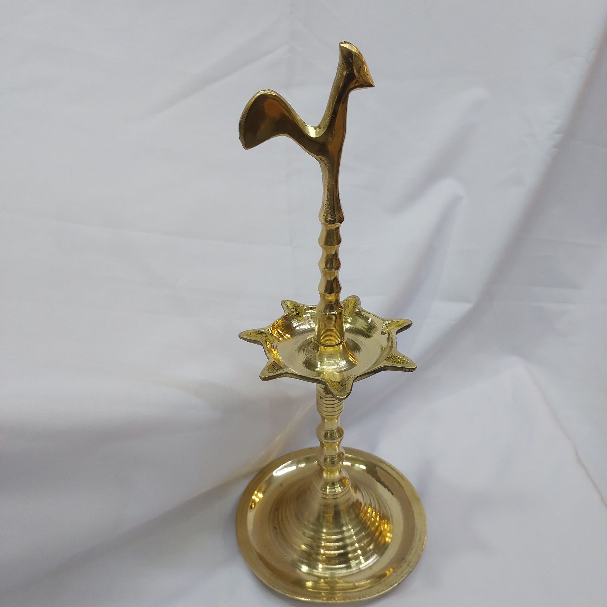 KUKULA PAHANA/ 12 INCH/ BRASS/ ROOSTER DESIGN. 