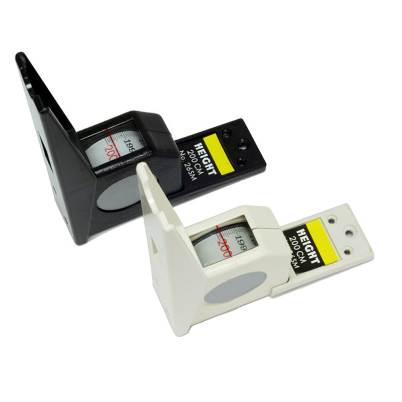 200cm Stadiometer Black Wall Mounted Height Meter Growth Ruler CM Metric. 