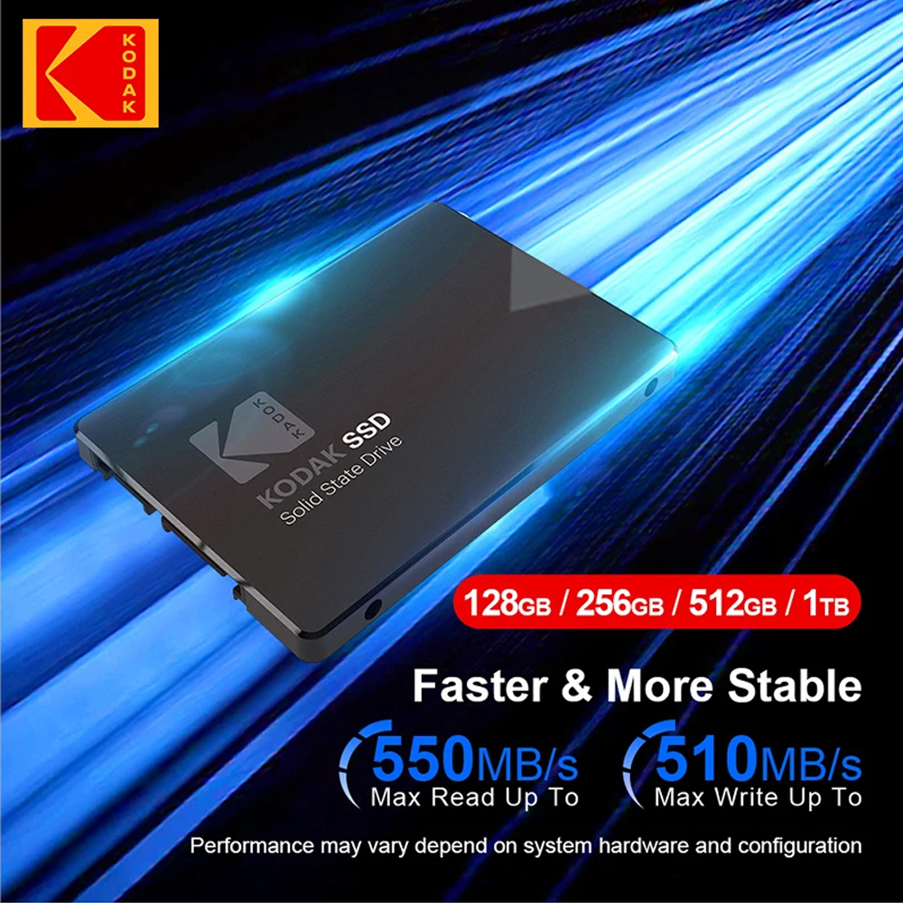 Kodak X130 PRO SSD Hard Disk Drive 128GB 256GB 512GB 1TB Hdd 2.5 SATA3.0 Disk Internal Hard Drive for Laptop Computer. 