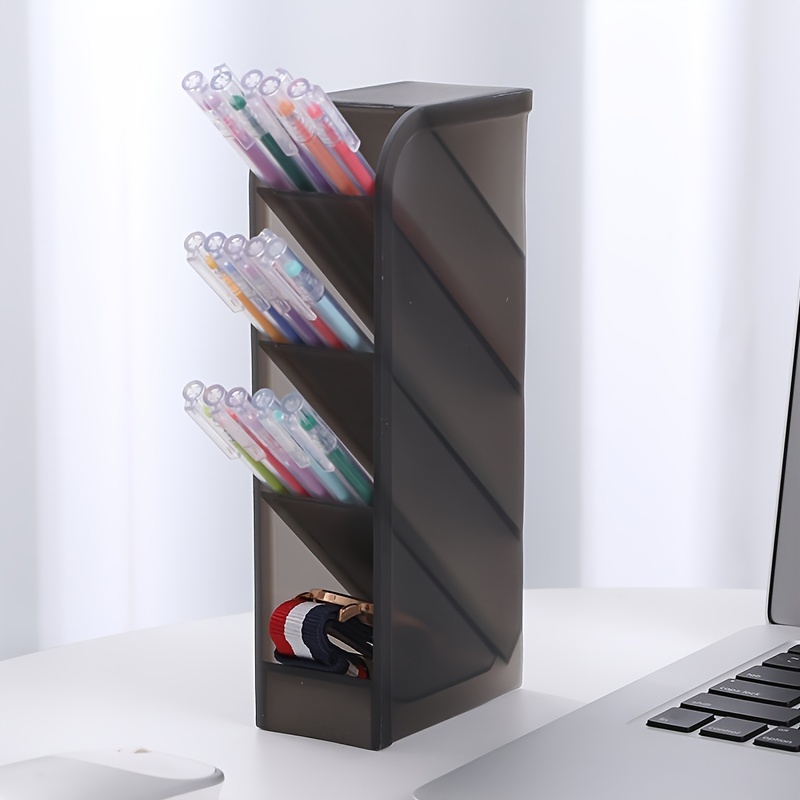 1pc Multi-Layer Pen Holder & Cosmetic Brush Storage Holder - Perfect for Office & School Supplies. 
