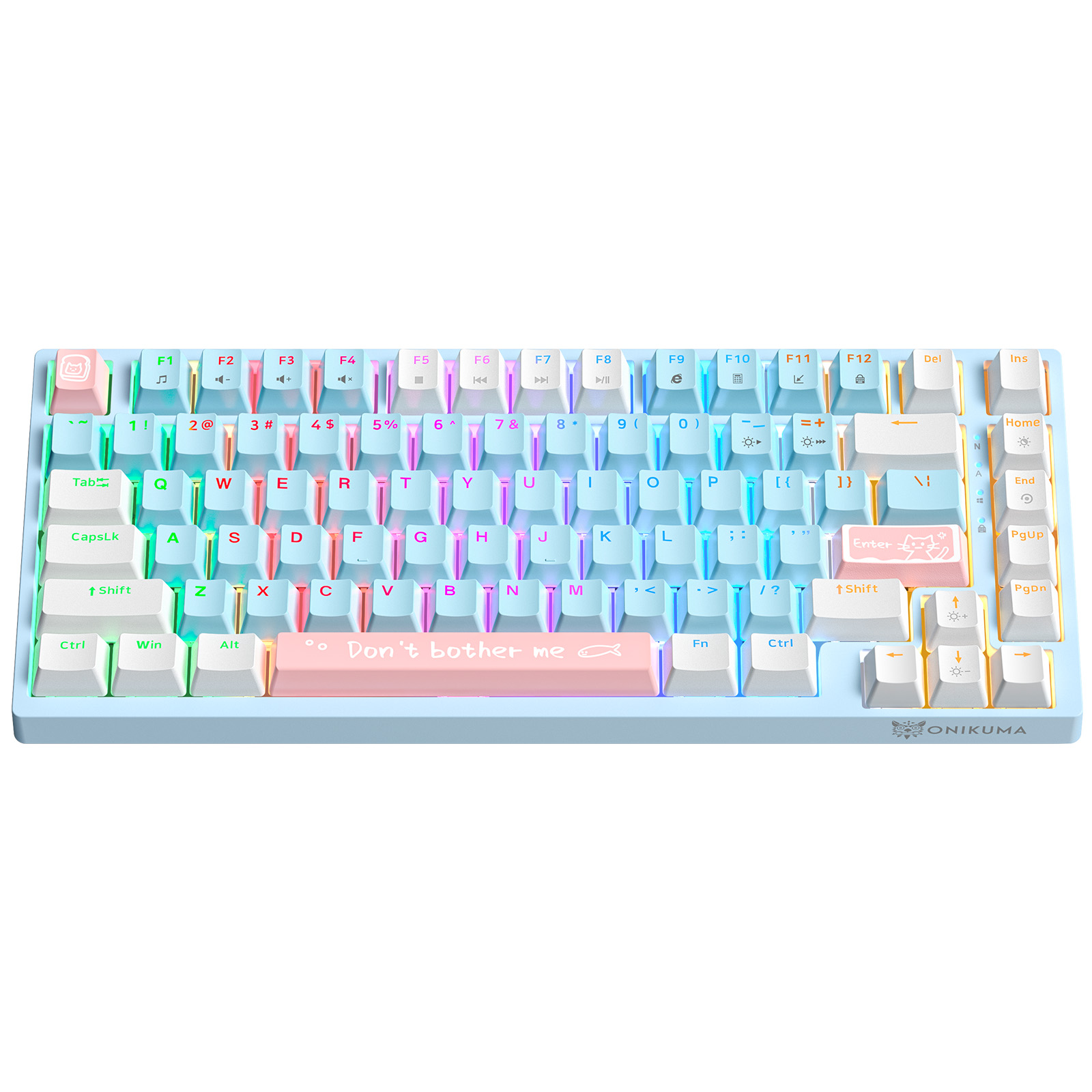 ONIKUMA G52 Mechanical Keyboard 75% Layout 75% Layout 82 Keys Gaming ...