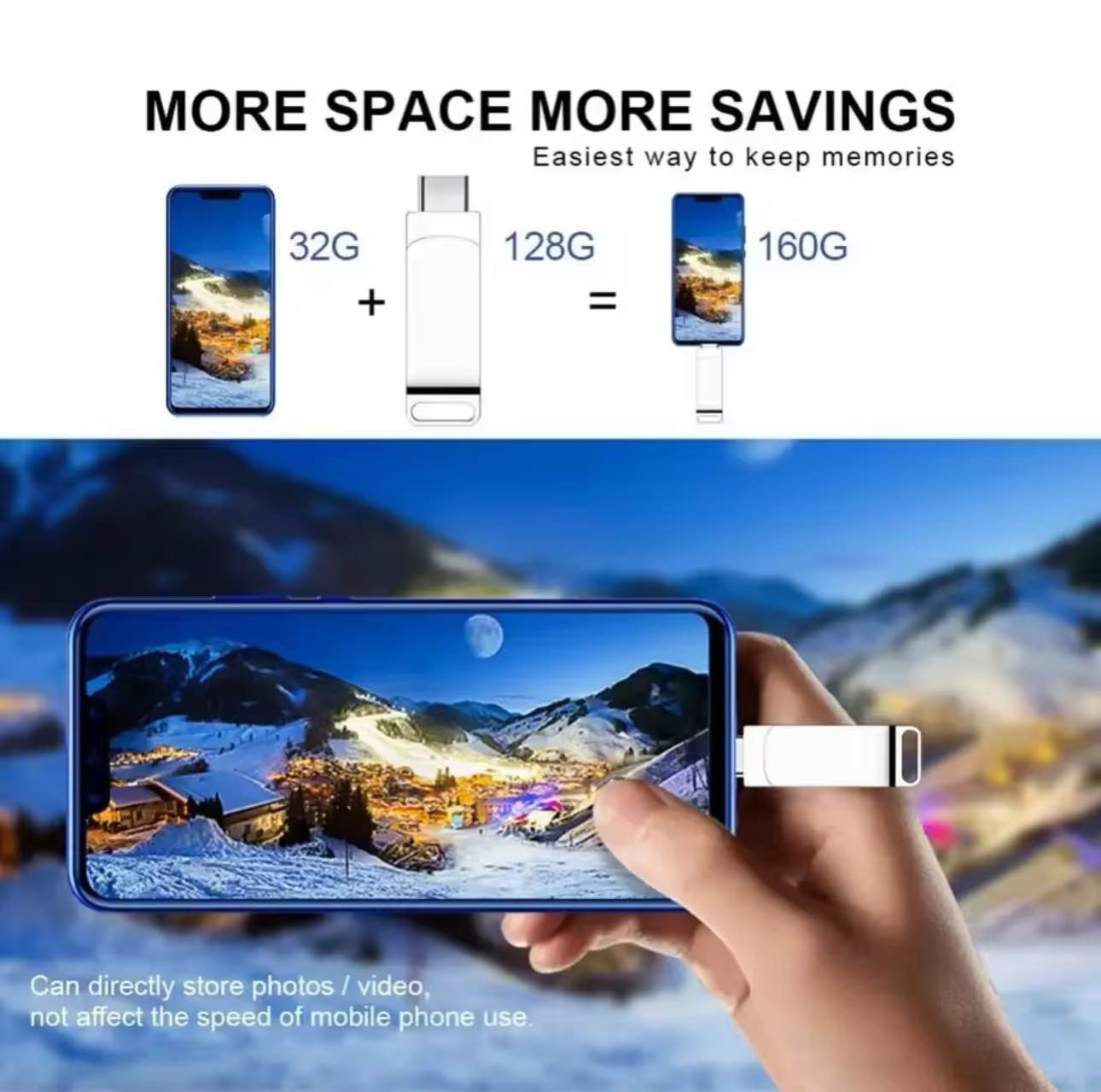 Xiaomi 16TB USB 3.2 Flash Drive Large Capacity High Speed Transfer Metal Flash Pen Drive Waterproof Portable Memoria Stick. 