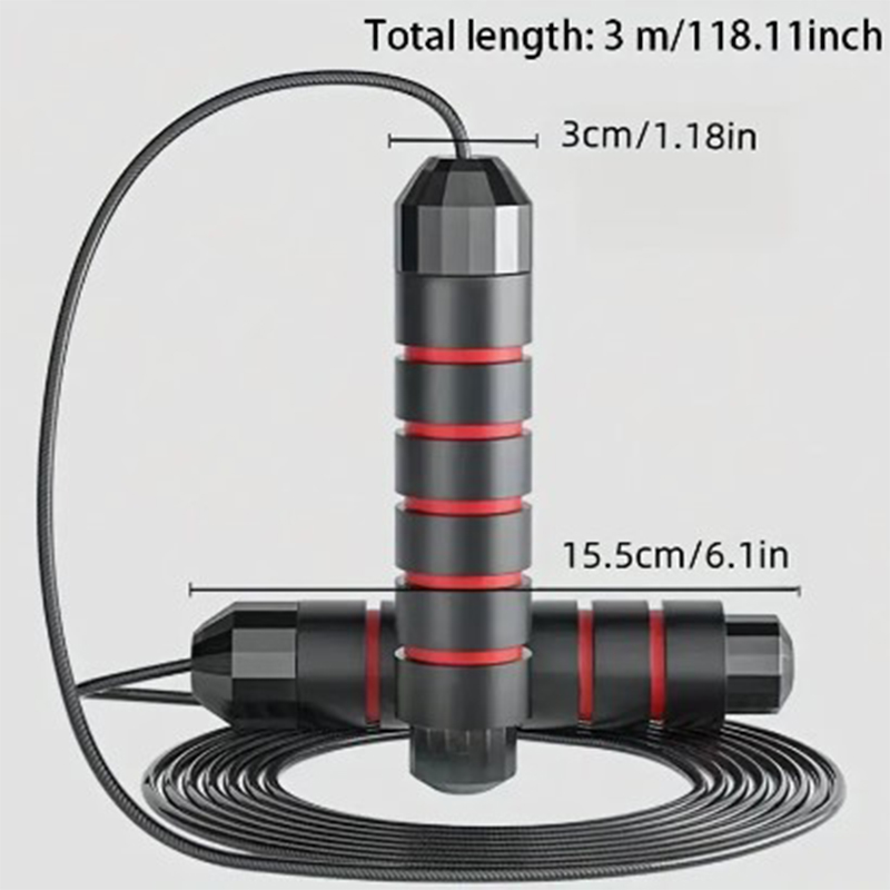 Jump Rope Professional Tangle Free Rapid Speed Jumping Rope Foam Handle Adjustable Steel Skipping Rope Gym Fitness Slim Body. 