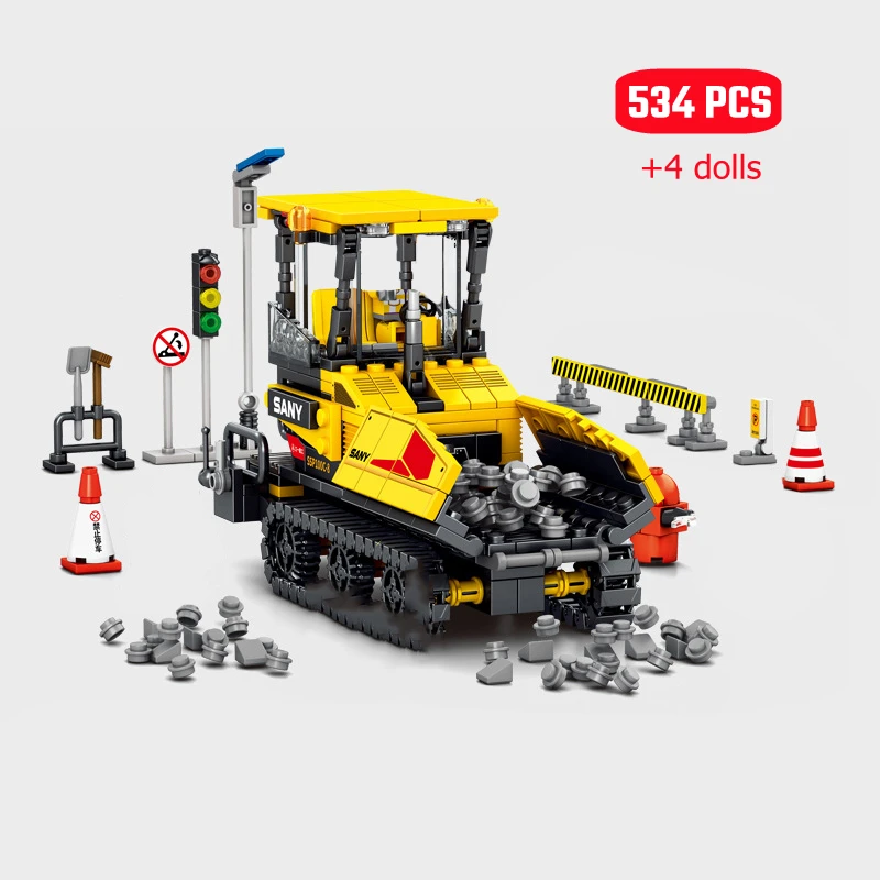 SEMBO City Excavators Engineering Vehicle Building Blocks Kits Grader ...