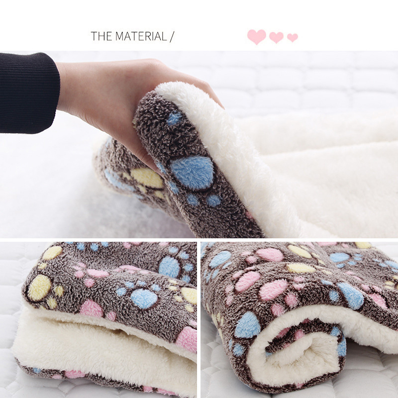 Soft Fluffy Pet Dog Blanket Cute Star Printing Pet Mat Warm Breathable Skin Friendly Cats And Dogs Bed Blanket Pet Supplies. 