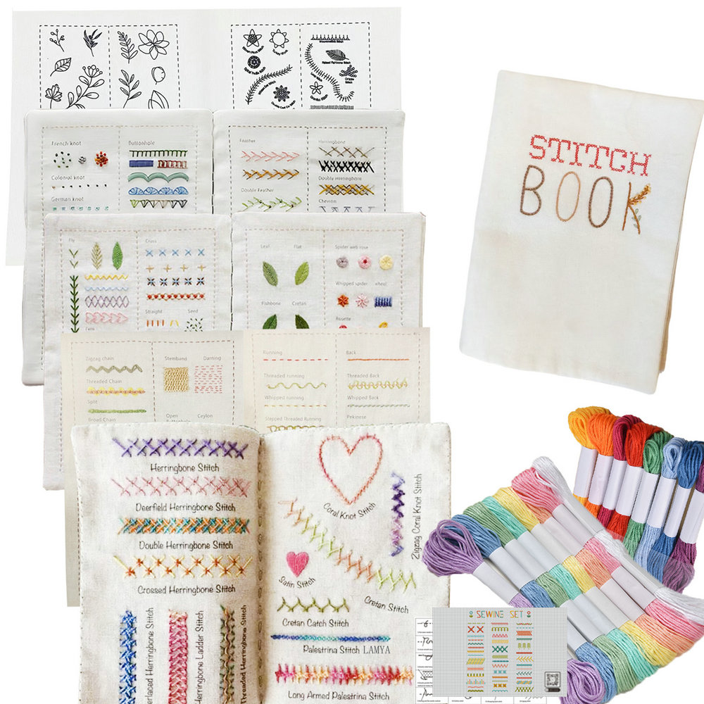 Embroidery Stitch Book for Beginners Creative Sewing Book DIY Stitches ...