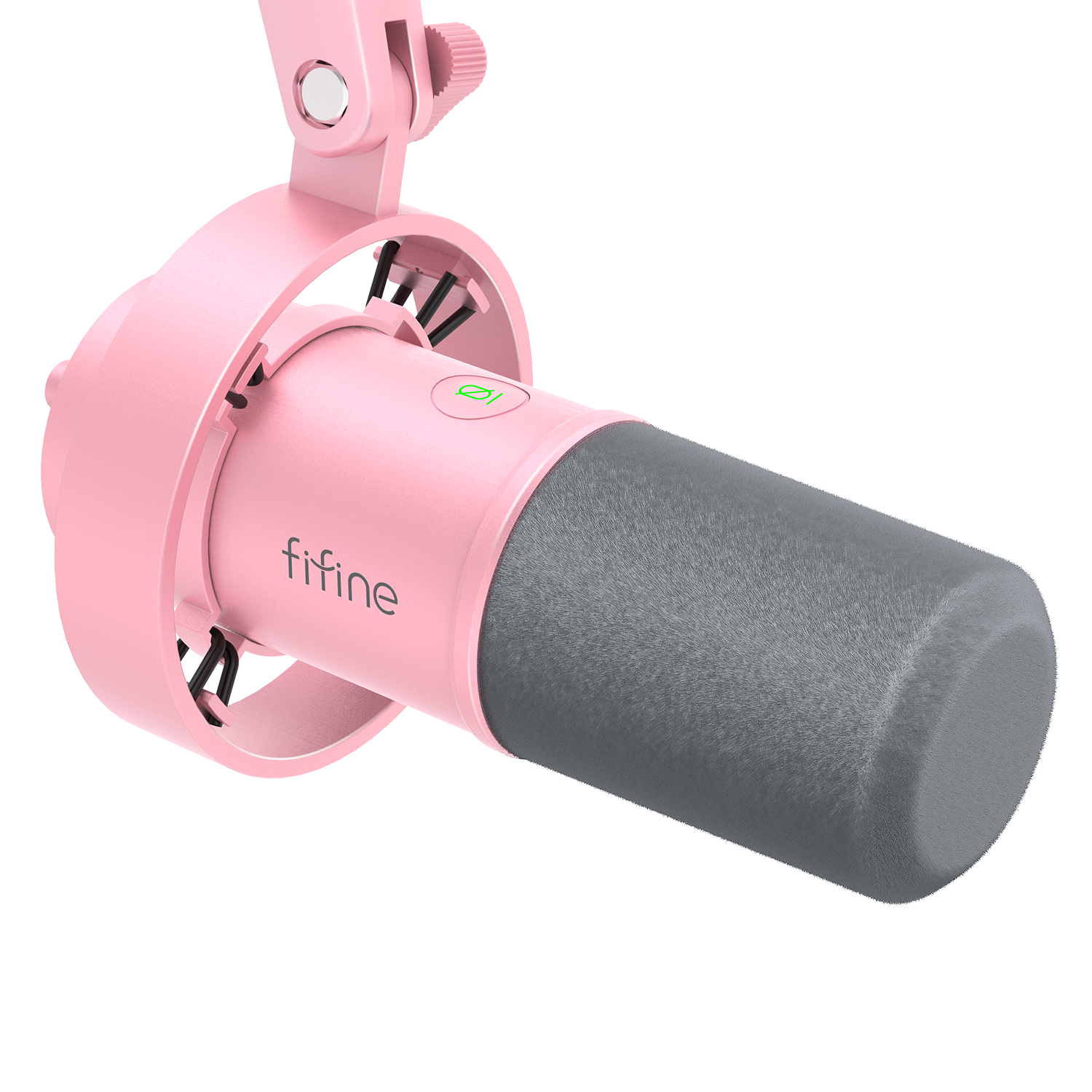 FIFINE USB/XLR Dynamic Microphone with Shock Mount,Touch-mute,Headphone Jack&Volume Control,for PC or Sound Card Recording -K688. 