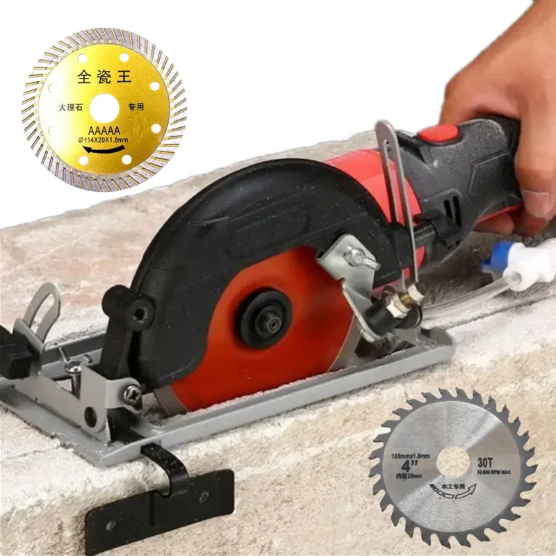 100/115/125mm Angle Grinder, Quick Install Cutting Machine Slotting Base 45° Adjustable Cutting Depth Positioning Bracket