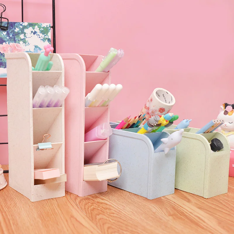 1pc Multi-Layer Pen Holder & Cosmetic Brush Storage Holder - Perfect for Office & School Supplies. 