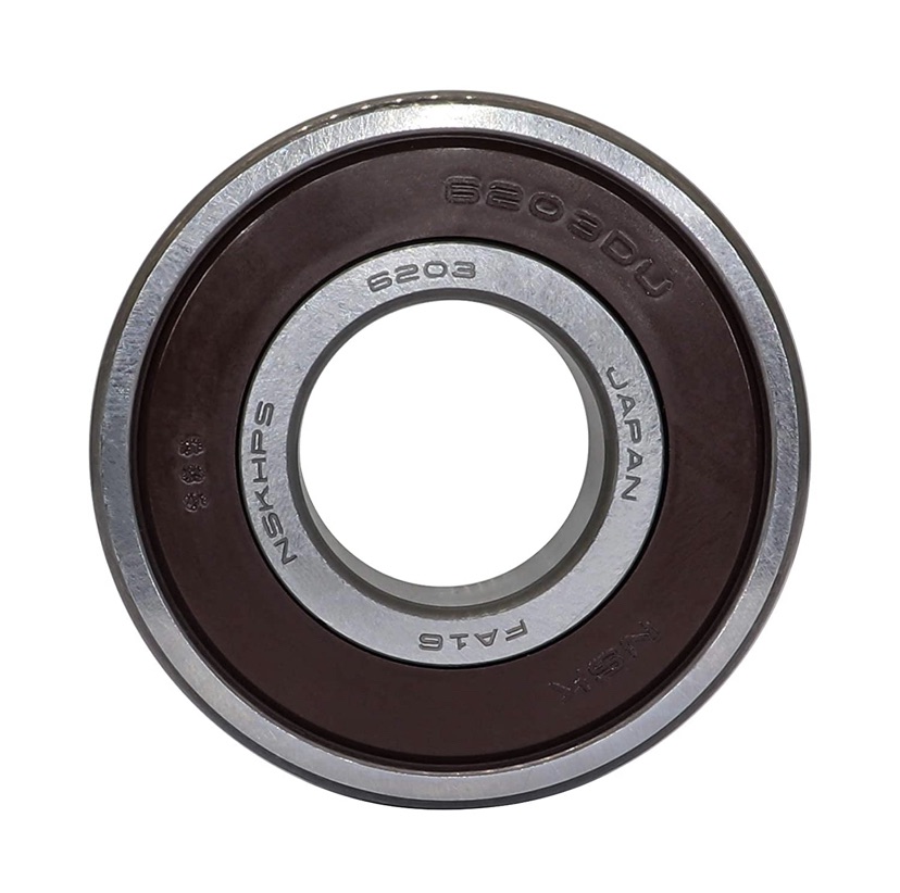 NSK 6203-2RS 6203DDU Made in Japan 17X40X12MM Pressed Steel Cage,Deep Groove Ball Bearings. 