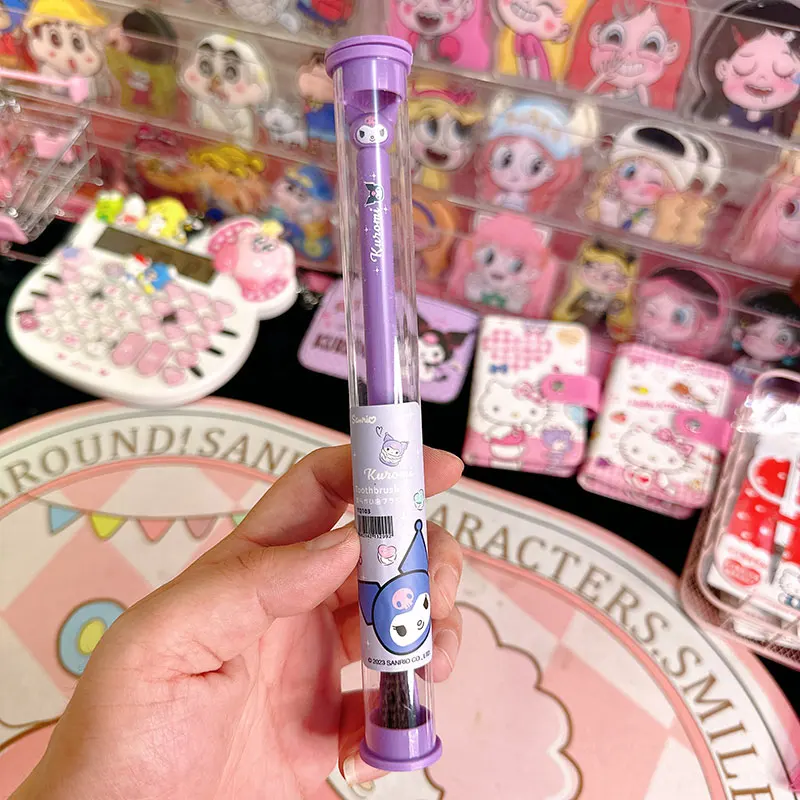 Sanrio Toothbrush Anime Hello Kitty My Melody Kuromi Cinnamoroll Cartoon Student Adult Household Toothbrush Cleaning Gifts. 