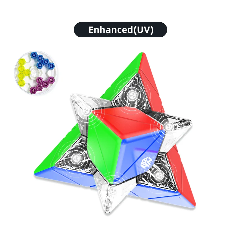 Weird Pyramix GAN Strange-shape Magic Cube Combination Pyraminx Enhanced Uv Gan Skewb ...