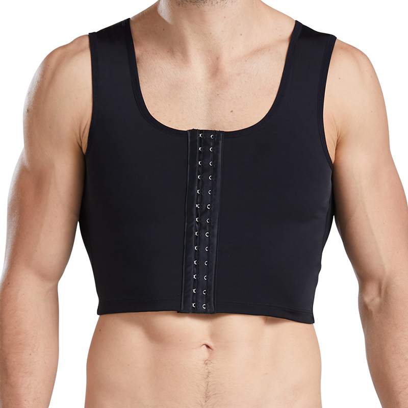 Men's Chest Vest Sweat Chest Bandage Tight-fitting Underwear Body Shaper Corset Support Belt Chest Compression Correct Posture. 