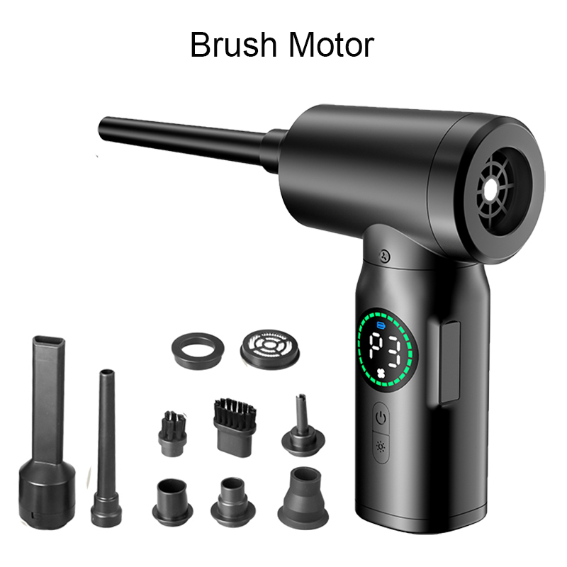 7500mAh Portable Compressed Air Duster 2 in 1 Air Blower & Vacuum Cleaner Cordless Duster Blower for Keyboard Computer Cleaning. 