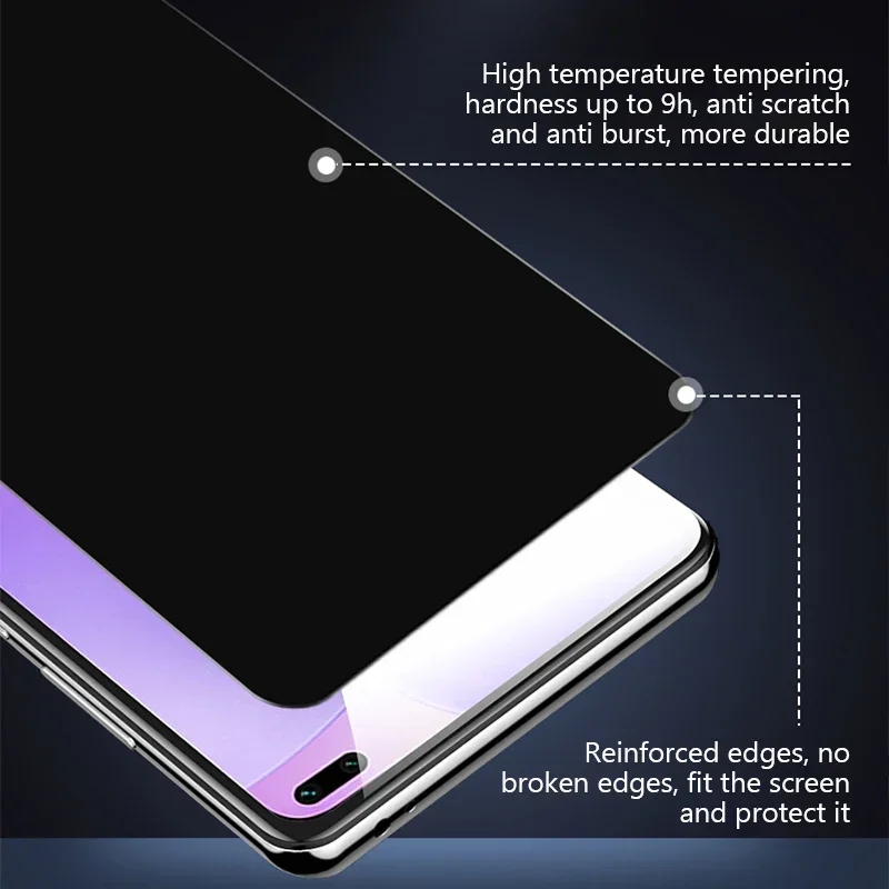 1-3Pcs Privacy Tempereed Glass Screen Protector for Xiaomi Redmi Note 12 12 Pro 4G 11S 11E K50i 11T 11 12 Pro Prime 5G Anti-Spy. 