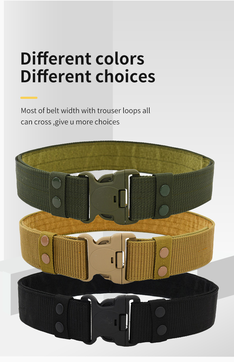 Quick Release Tactical Belt Men's Military Style Combat Belt