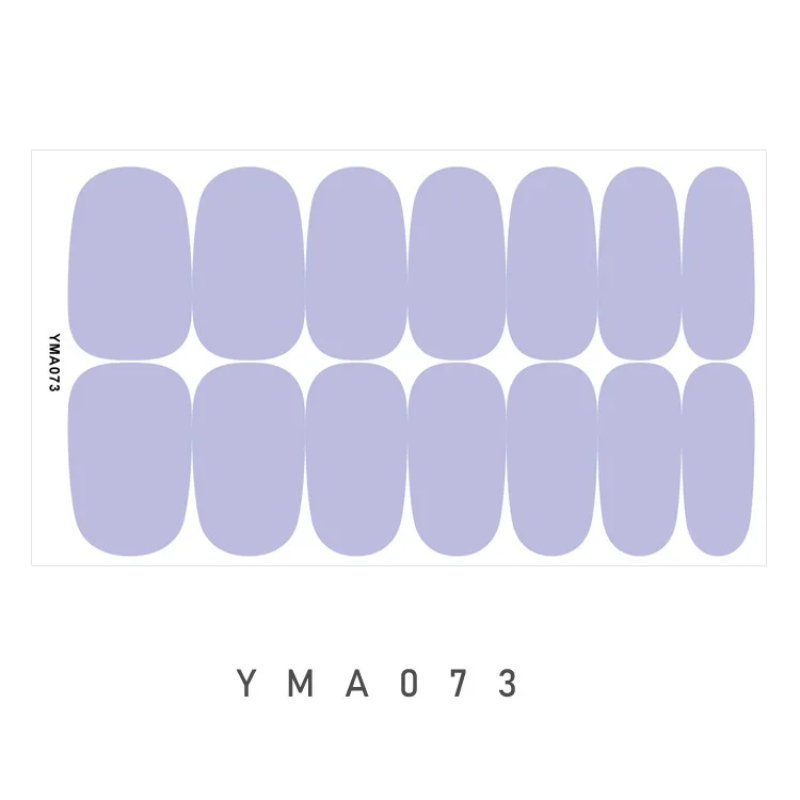 20 Vibrant Colors Nail Wraps Full Cover Nail Stickers for a Unique Nail Art Look. 