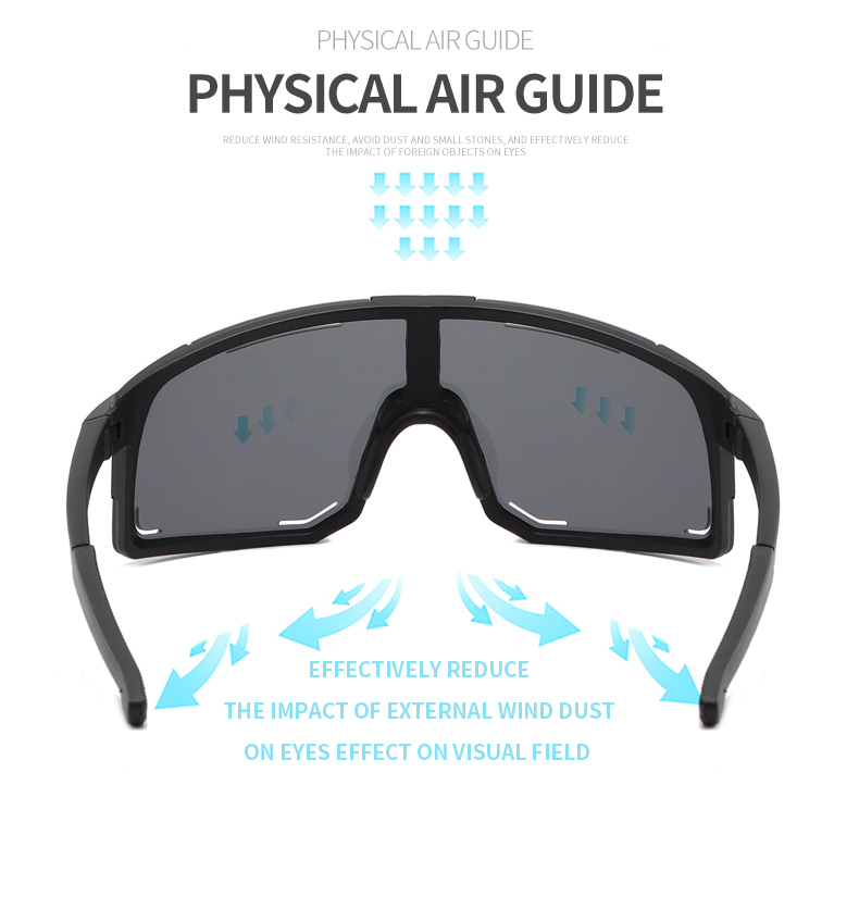 New Bicycle Sunglasses UV Protective Windshield Glass Men's and Women's Wear Lenses Road Cycling Sports Glasses Outdoor Glasses. 