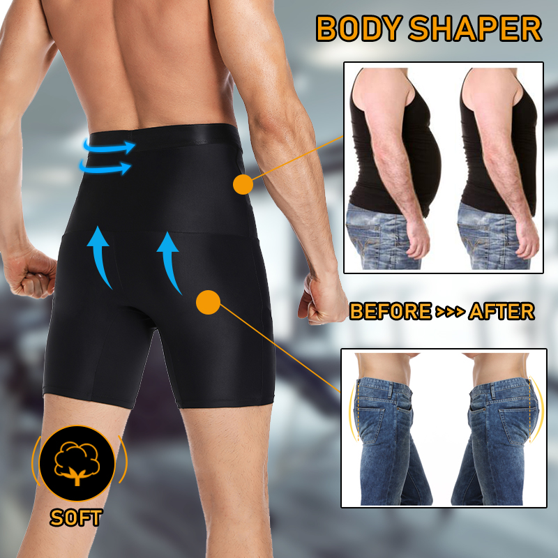 Mens Body Shaper Tummy Control Compression Shorts Belly Slimming Shapewear Abdomen Reducer Panties Fitness Boxer Pants Underwear. 