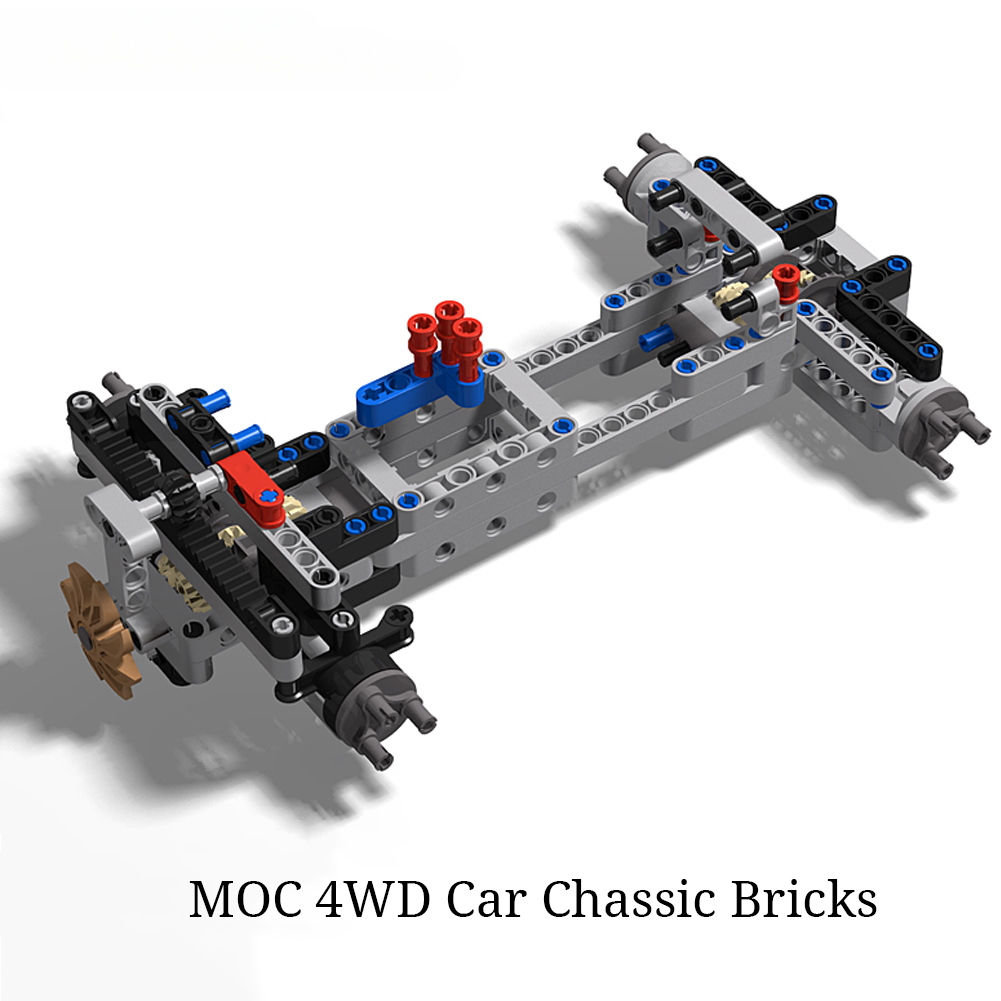 4WD RC Car Chassis Electric Set Four-Wheel Drive Technical Chassis ...