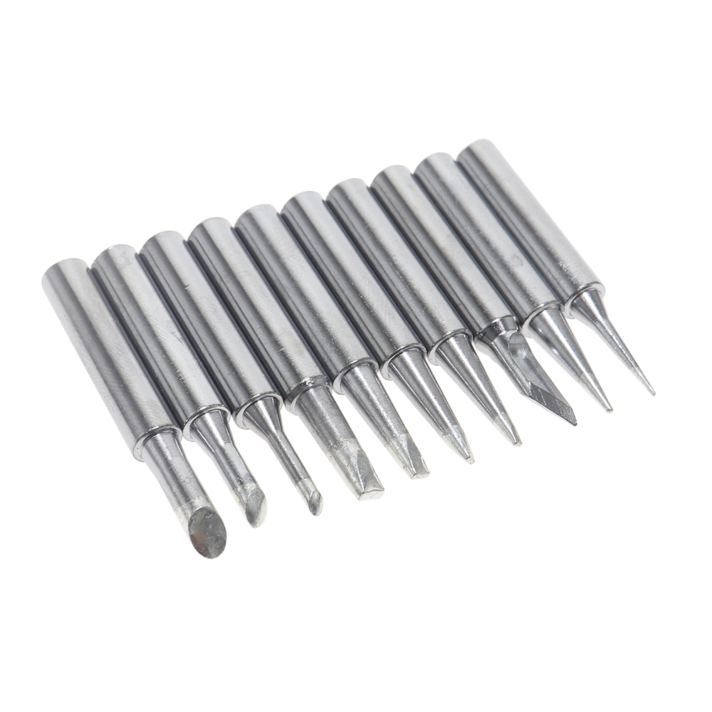 10pcs 900M Soldering Iron Tips Set Welding Nozzle Internal Heated Solder Heads Welding Tip Tool Lead-Free Solder Irons Bit. 