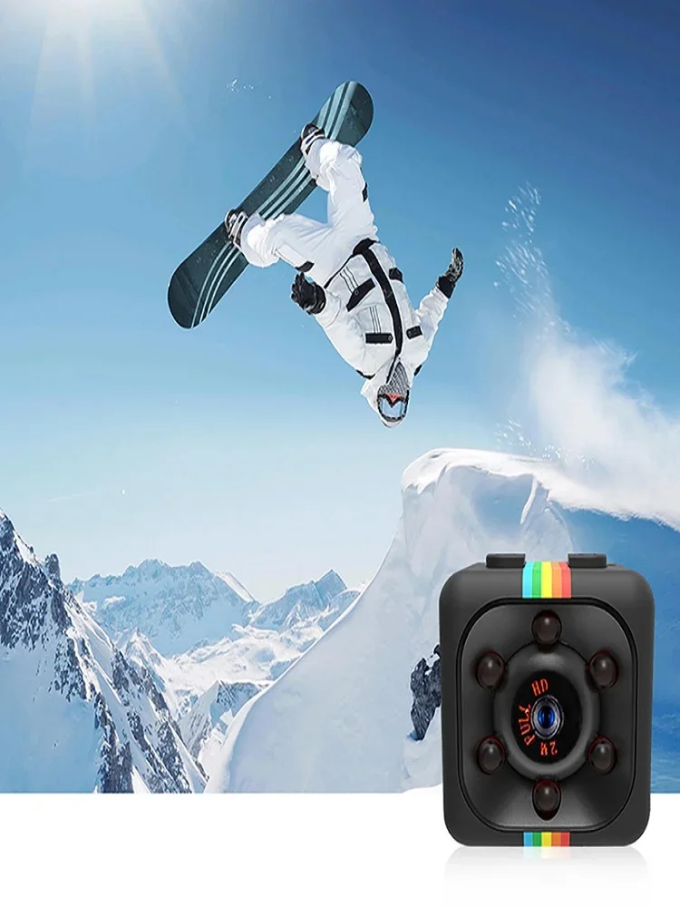 SQ11 mini high-definition aerial camera for outdoor sports, mini matte device, night vision card, DIRE recording. 