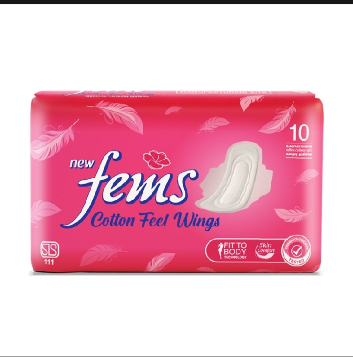 Fems Cotton Feel Wings 10s
