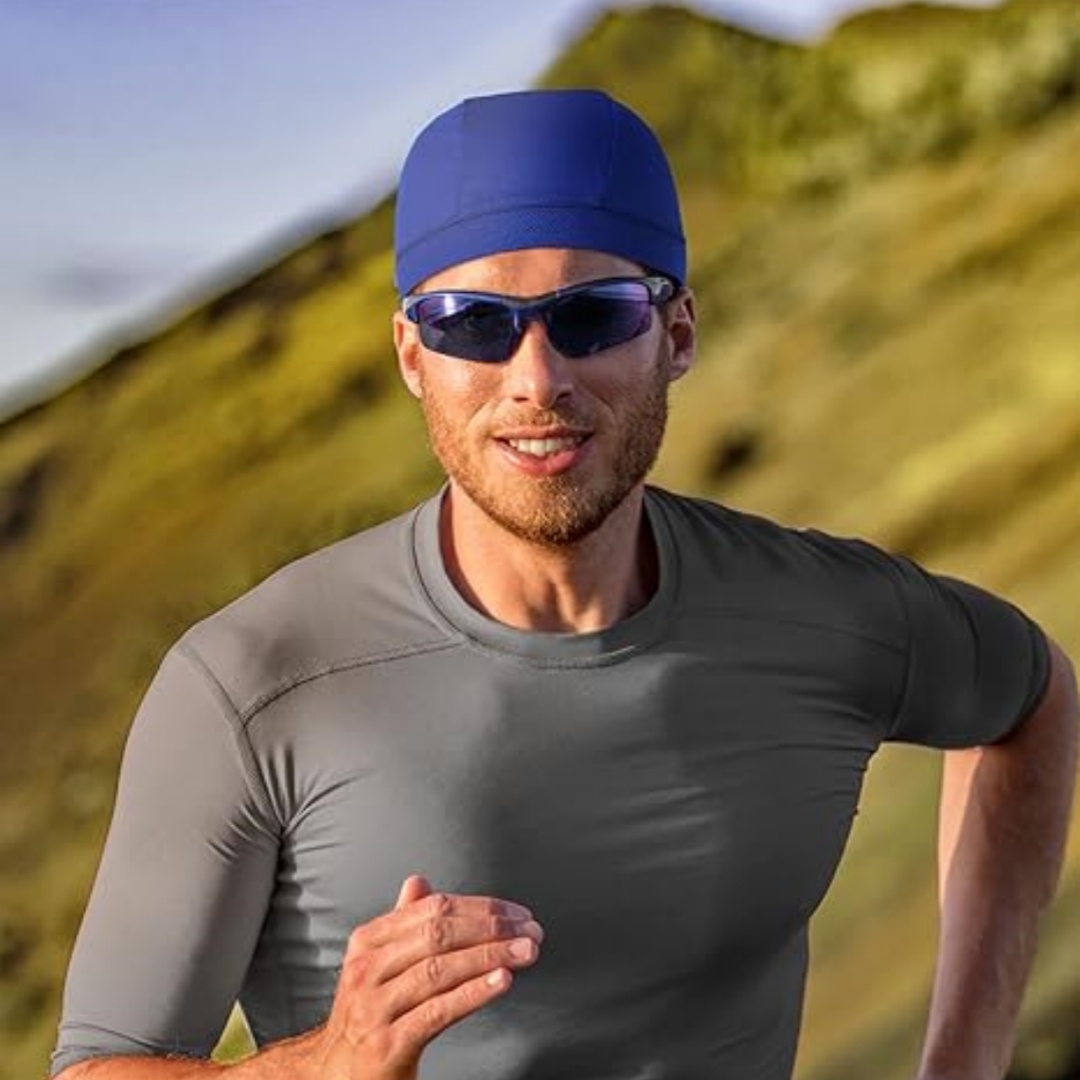 1PC Summer Cooling Skull Caps Helmet Liner Anti-UV Anti-Sweat Wicking Cycling Running Motorcycle & Riding Under Hard Hat Liner. 