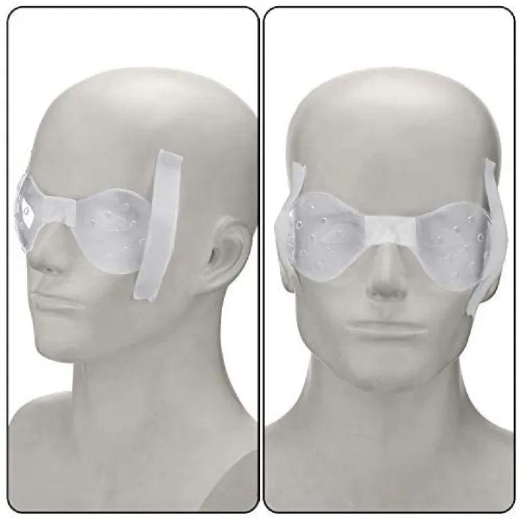1Pair Plastic Ventilated Eye Shields Cover Transparent Surgery Eye Protection Breathable Small Hole. 
