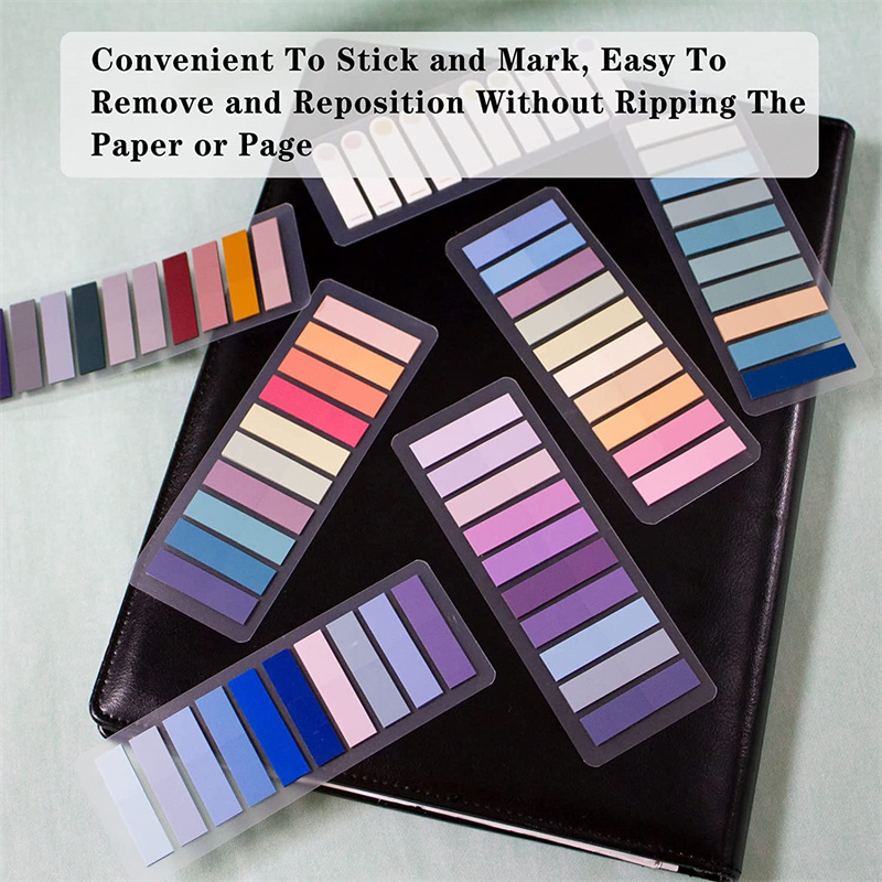 Morandi Colors Sticky Note Tabs for Book Annotation, File Classification Index Stickers, for School and Office Supplies. 
