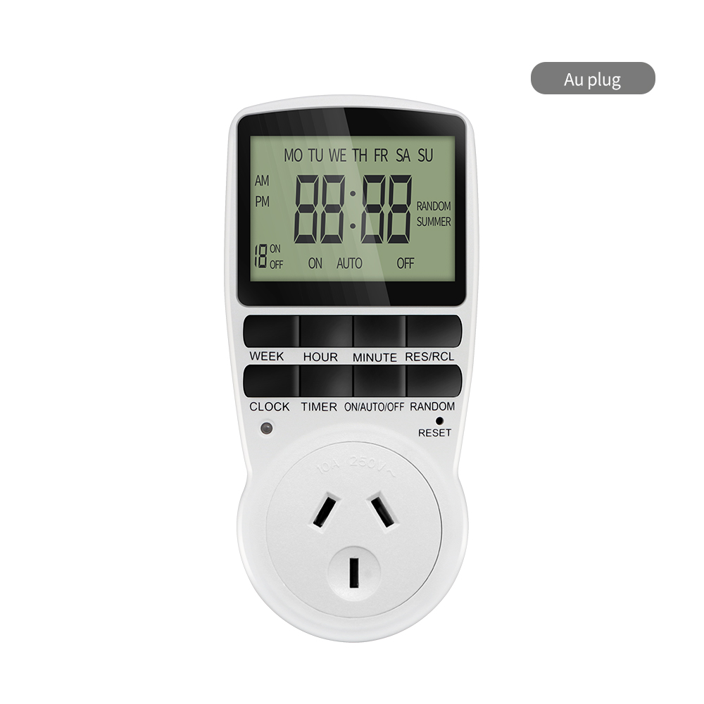 Electronic Digital Timer Switch 12/24 Hour Programmable Timing Socket ...