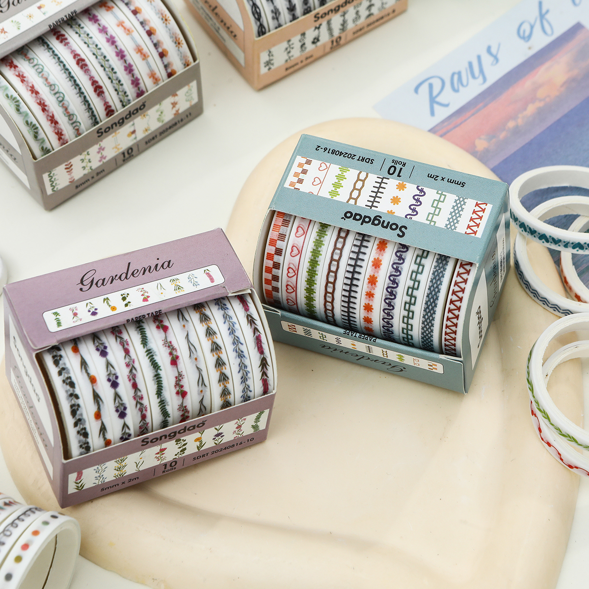 320 Printable WASHI TAPE STRIPS Variety Pack | Mega Bundle Of 320 Printable Washi Tapes, Printable Junk Journal Elements, Printable Strips - View #7
