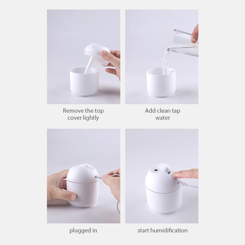 250ML Mini Aroma Oil Diffuser USB Essential Oil Atomizer Electric Air Humidifier With LED Night Lamp For Home Car. 