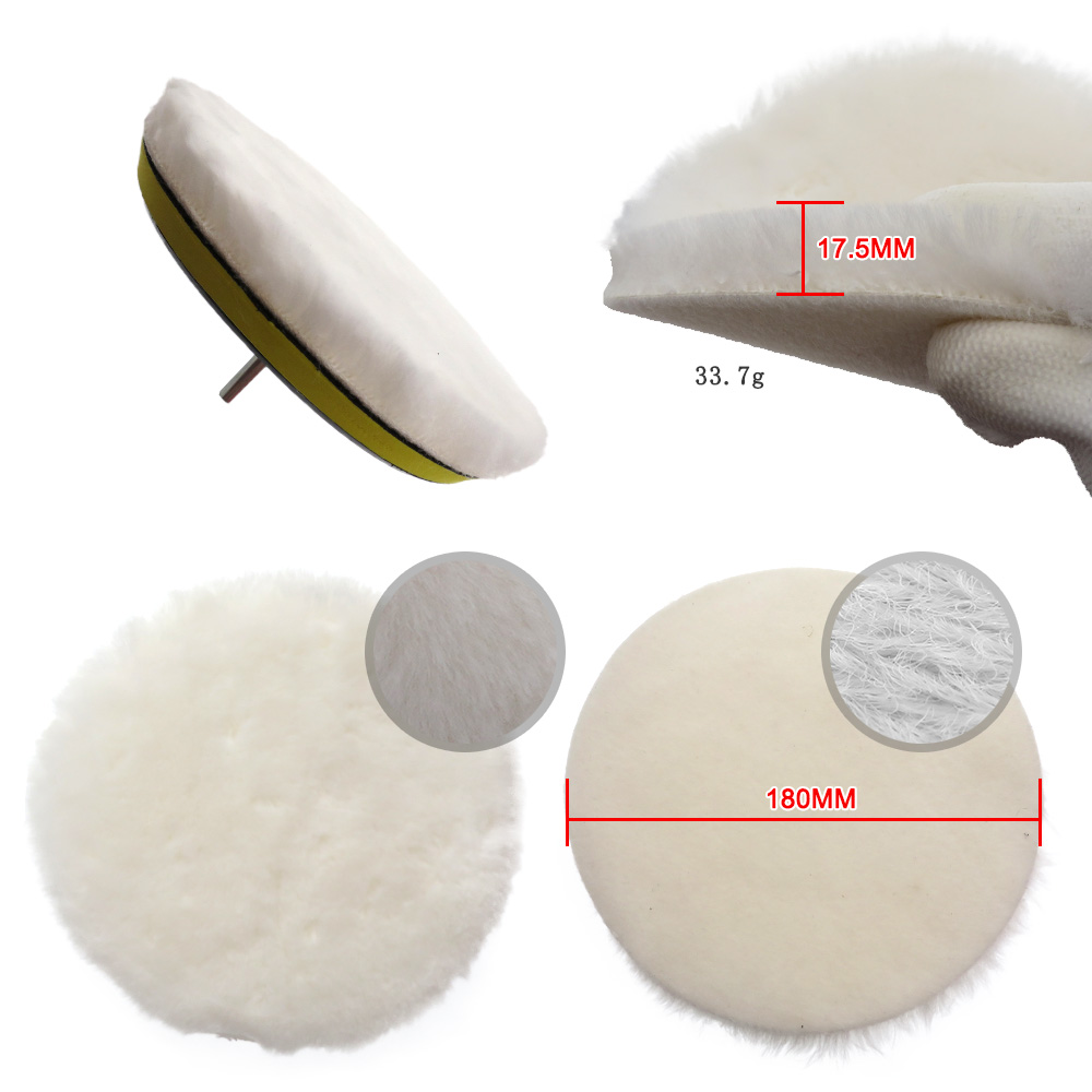 8Pcs Buffing Pad Set Thread 3/5/7inch Auto Car Repair Polishing pad Kit for Car Polisher+Drill Adaptor Power Tools accessories. 