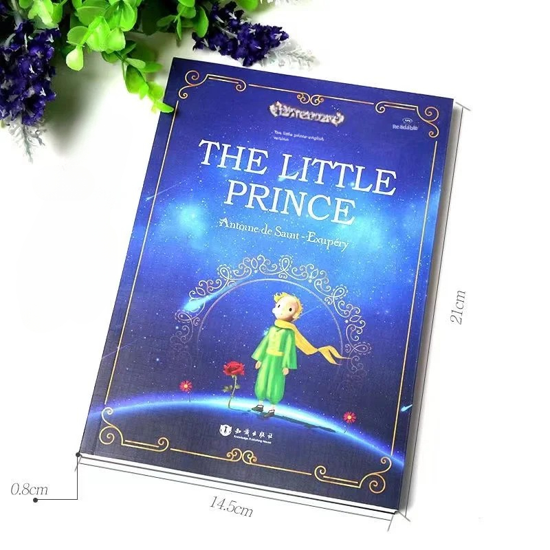The Little Prince Color Illustration English Original Novel Reading Classic World Famous Books English Literature Original Book. 