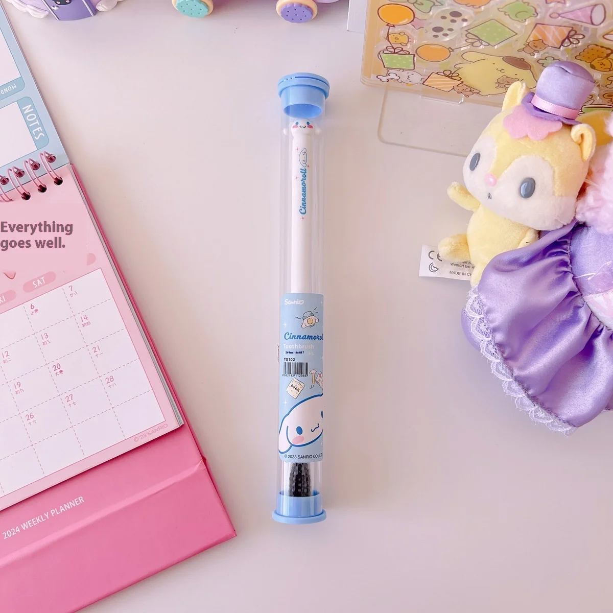 Sanrio Toothbrush Anime Hello Kitty My Melody Kuromi Cinnamoroll Cartoon Student Adult Household Toothbrush Cleaning Gifts. 