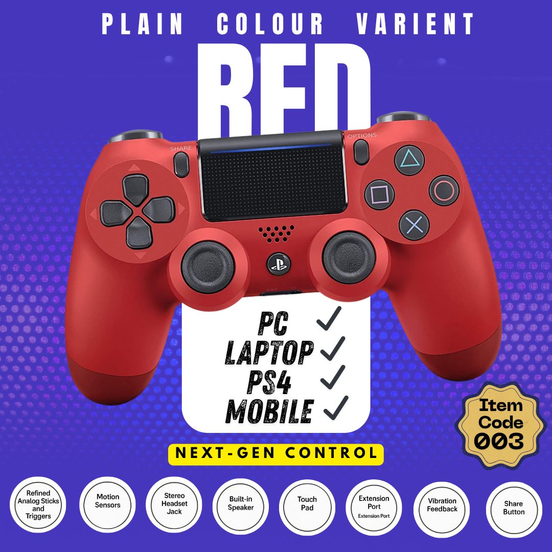 PS4 DualShock Wireless Controller AAA Grade for PlayStation, PC