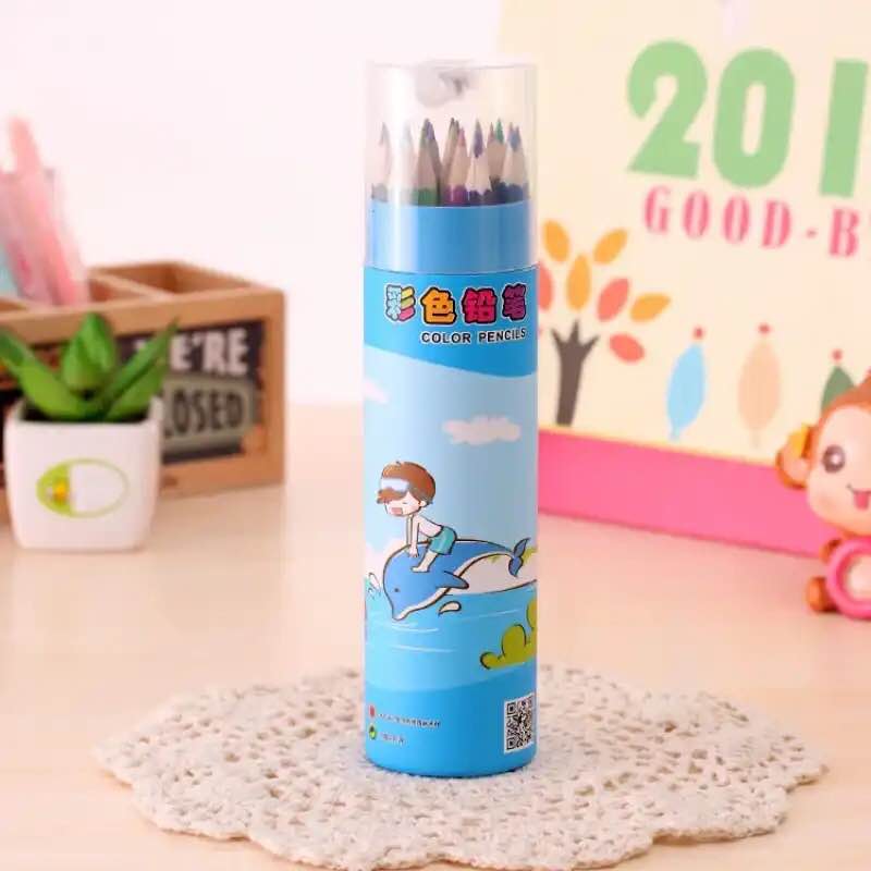 12/24/Color Pencil Colored Pencils Nature Wood Non-toxic Pencil Stationery Pencil Artist Painting Drawing. 