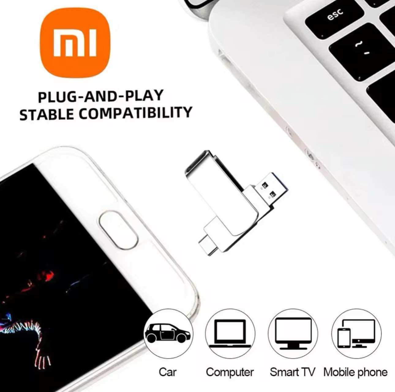 Xiaomi 16TB USB 3.2 Flash Drive Large Capacity High Speed Transfer Metal Flash Pen Drive Waterproof Portable Memoria Stick. 