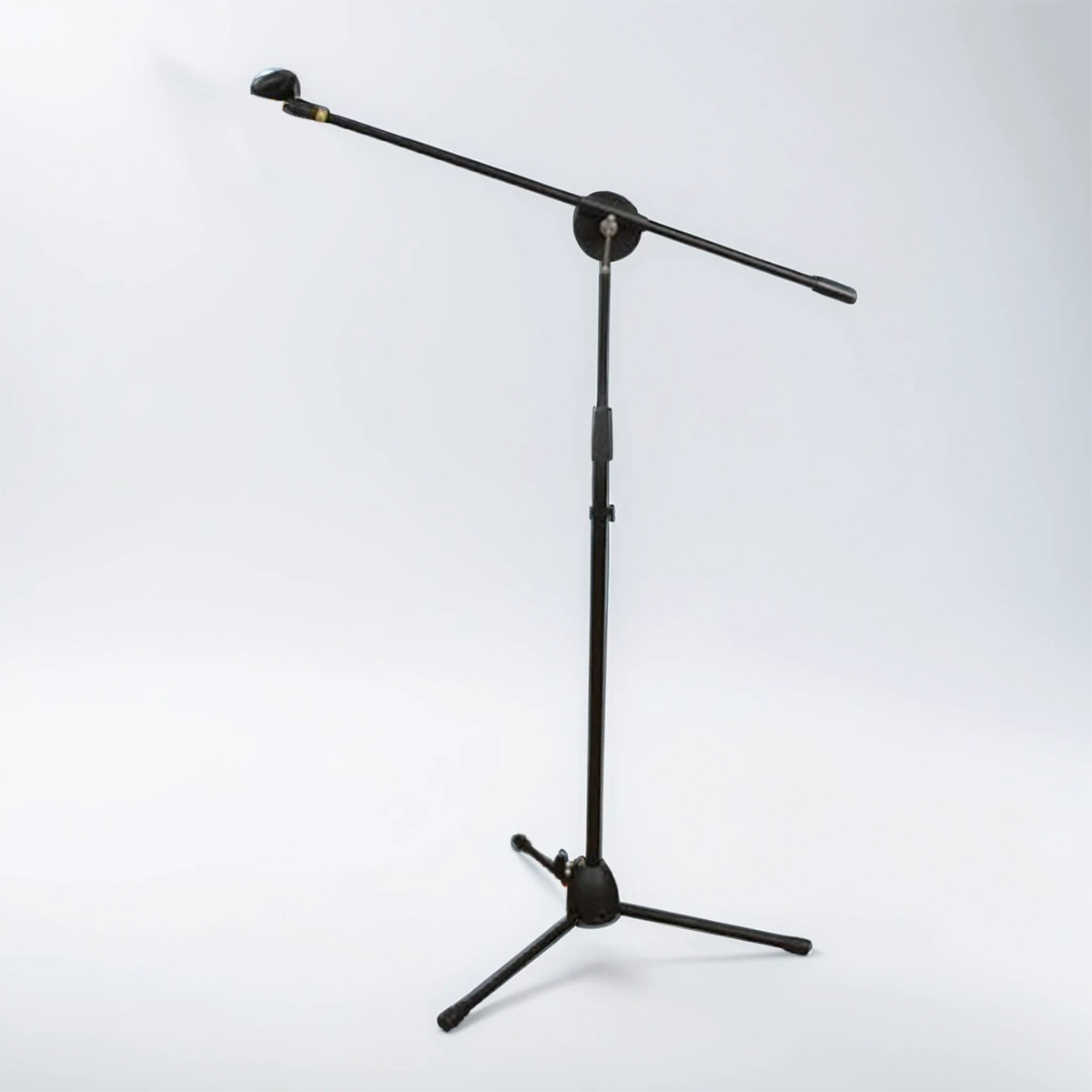 Heavy Duty Adjustable Microphone Stand with 2 Mic Clips, Collapsible Tripod Boom, Adjustable Height, Sturdy, and Foldable Design